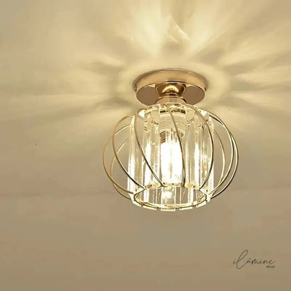 Luminária de Teto Decorativa Cúpula em Vidro