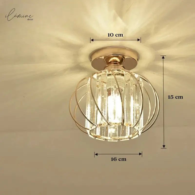 Luminária de Teto Decorativa Cúpula em Vidro