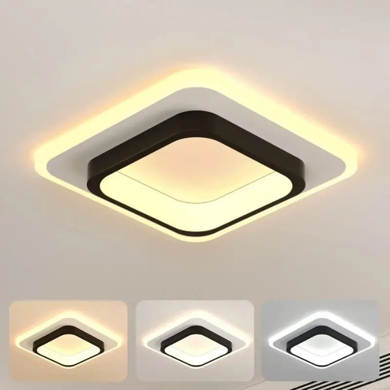 Luminária de Teto LED Moderna 3 Tons de Luz