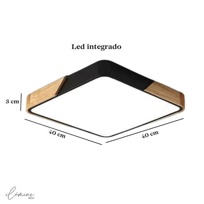 Luminária de Teto Led Quadrada 40cm