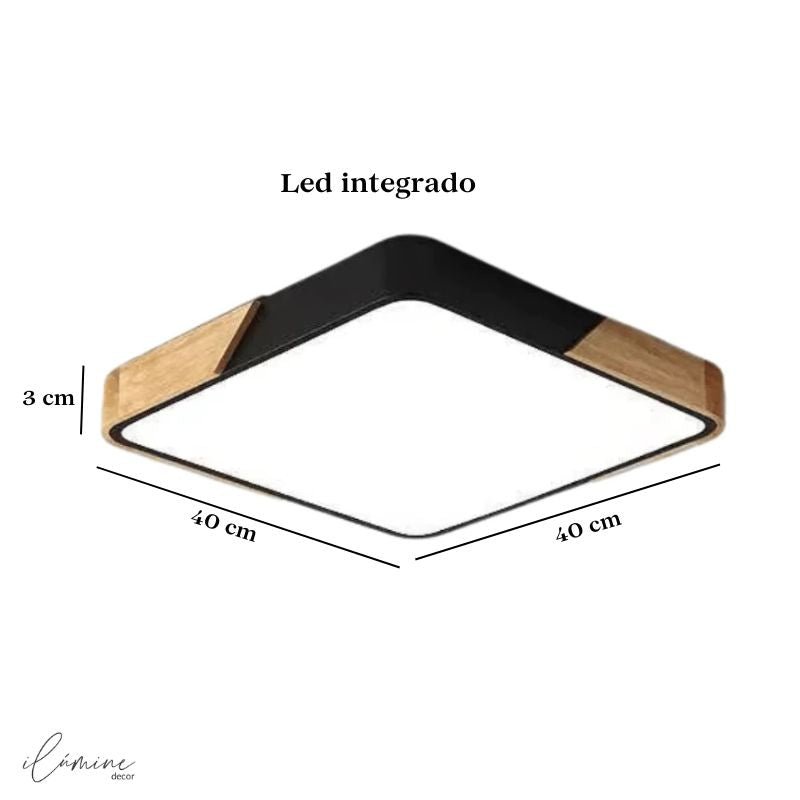 Luminária de Teto Led Quadrada 40cm