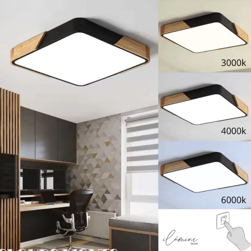 Luminária de Teto Led Quadrada 40cm