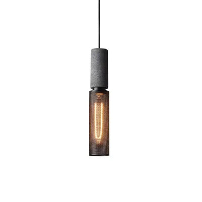 Luminária de Teto Pendente Cimento Queimado Estilo Industrial