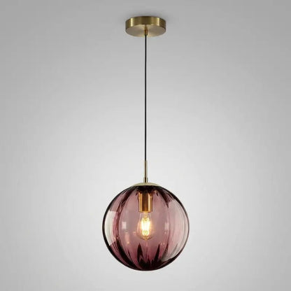 Luminária de Teto Pendente Nórdica Bola de Vidro