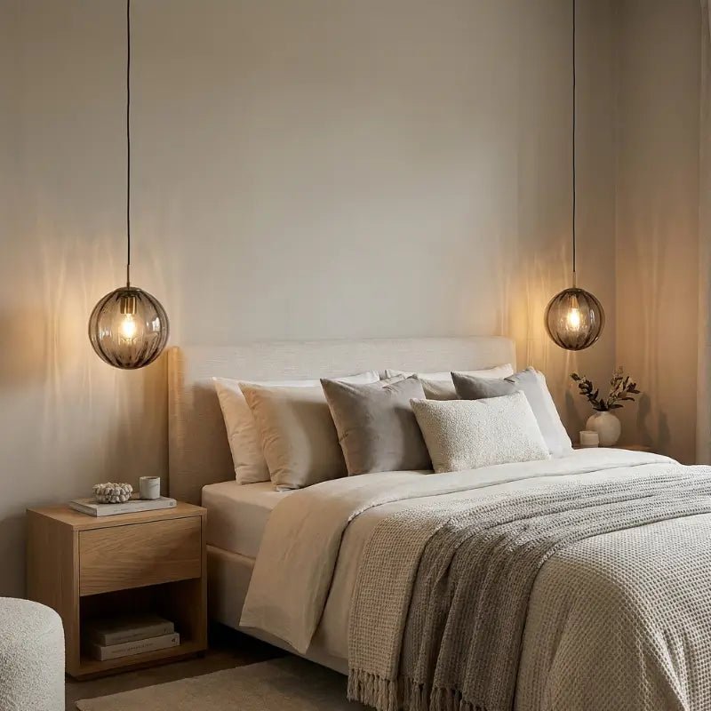 Luminária de Teto Pendente Nórdica Bola de Vidro