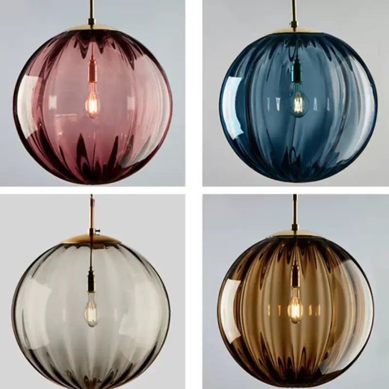 Luminária de Teto Pendente Nórdica Bola de Vidro