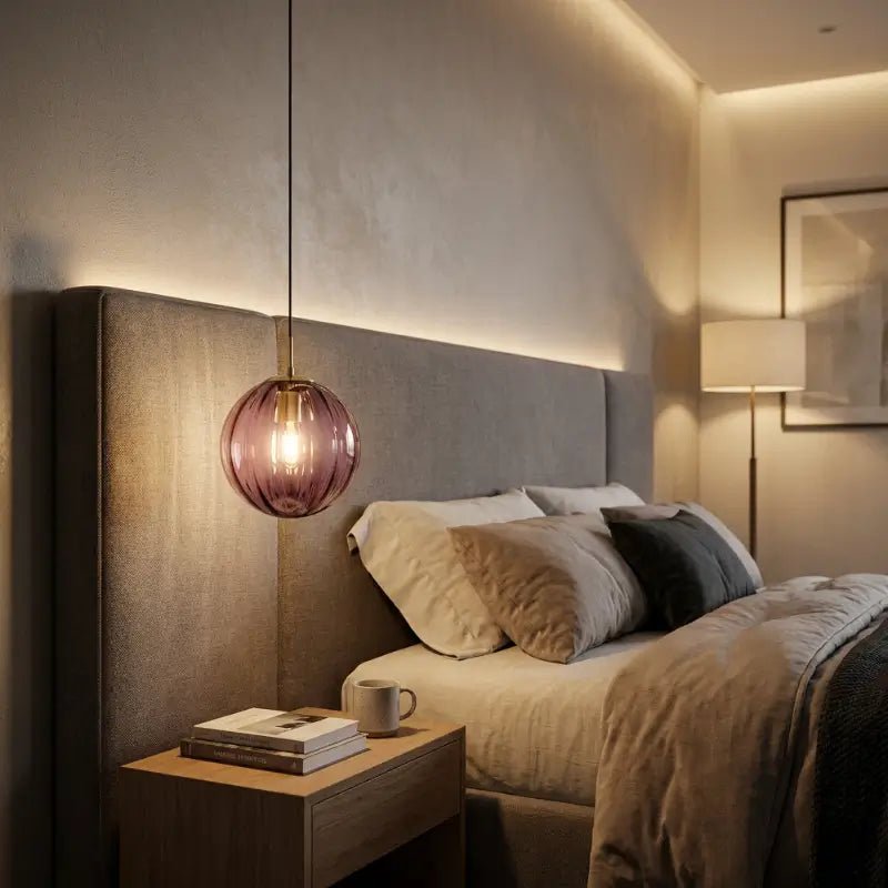 Luminária de Teto Pendente Nórdica Bola de Vidro