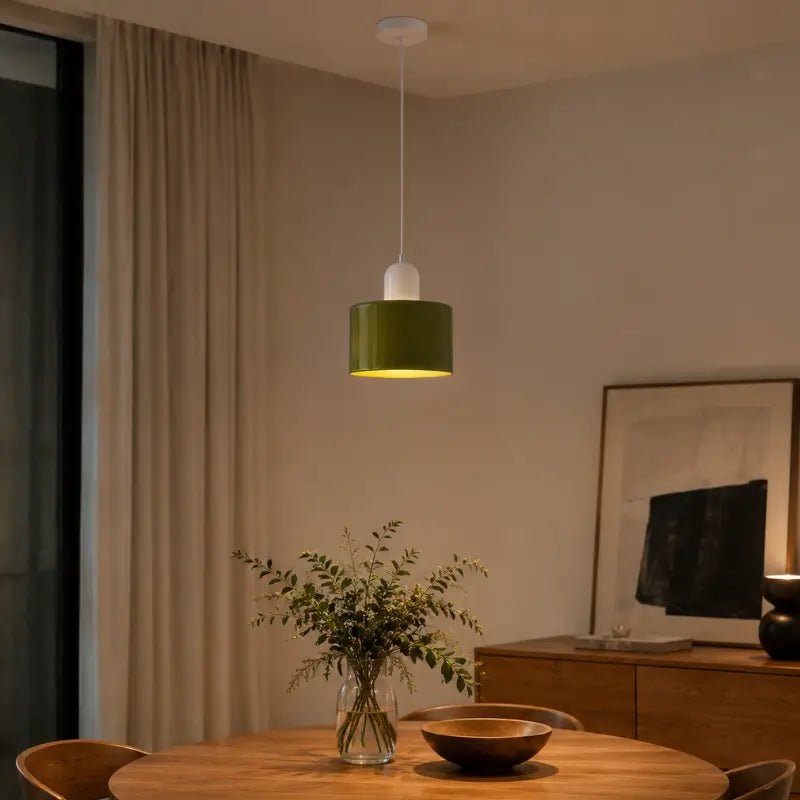 Luminária de Teto Pendente Nórdica em Vidro Cores