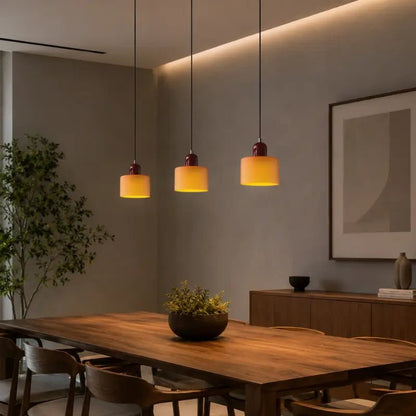 Luminária de Teto Pendente Nórdica em Vidro Cores