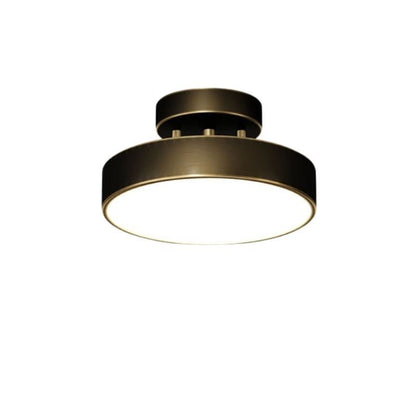 Luminária de teto Rotativa Moderna em Cobre