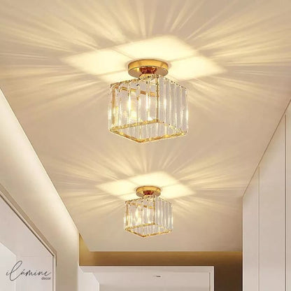 Luminária de Teto Sofisticada Cúpula de Vidro Bivolt