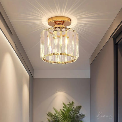 Luminária de Teto Sofisticada Cúpula de Vidro Bivolt