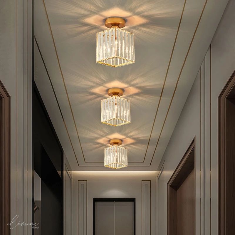 Luminária de Teto Sofisticada Cúpula de Vidro Bivolt