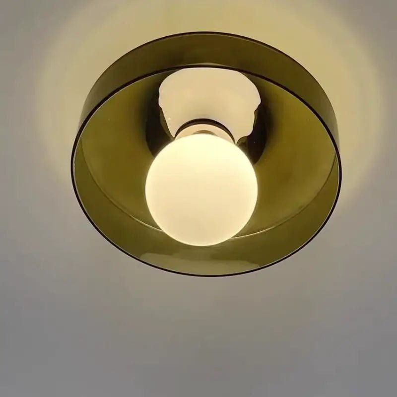 Luminária de Teto Vidro Colorido Moderno