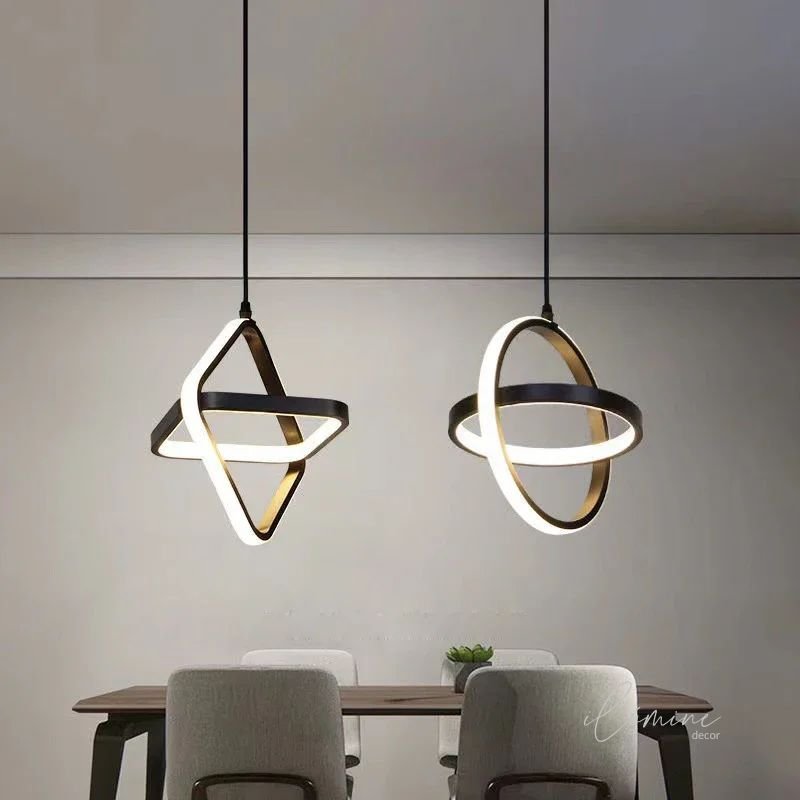 Luminária Pendente de Teto Intersecção de Led