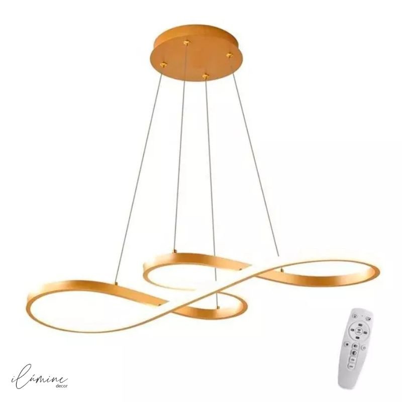 Lustre LED Pendente Infinito Luxo 45W